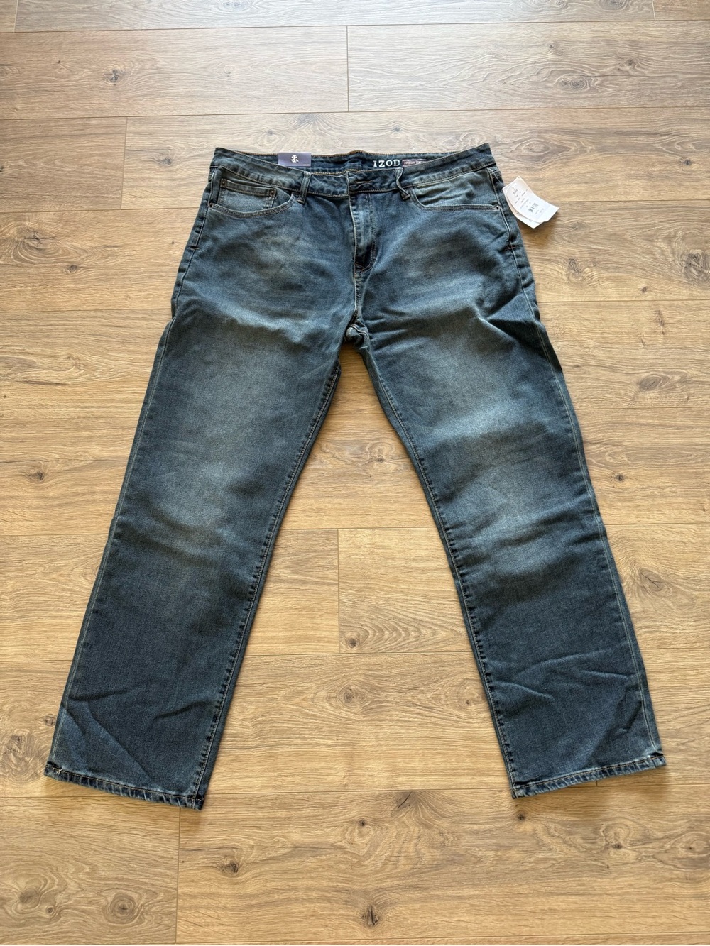 Izod Men’s Washed Straight Jeans